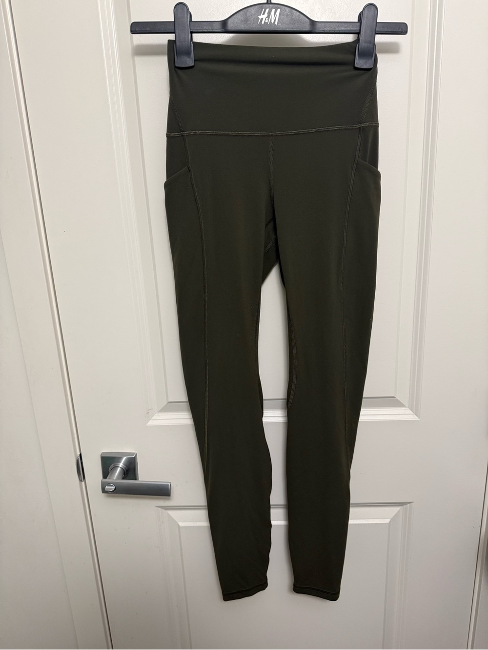 lululemon athletica Dark Olive High Rise Leggings in size 4